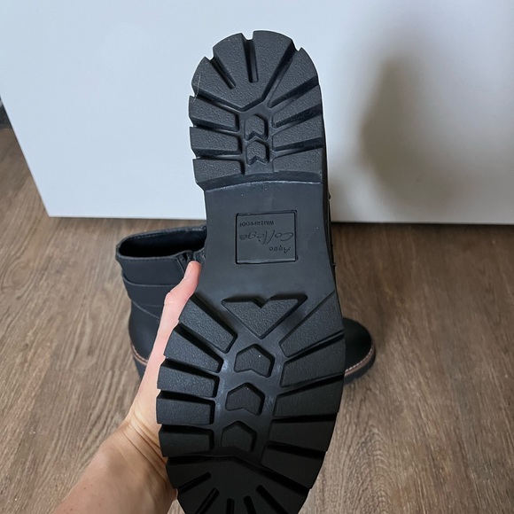 Aqua college lug sole black booties - Picture 3 of 4